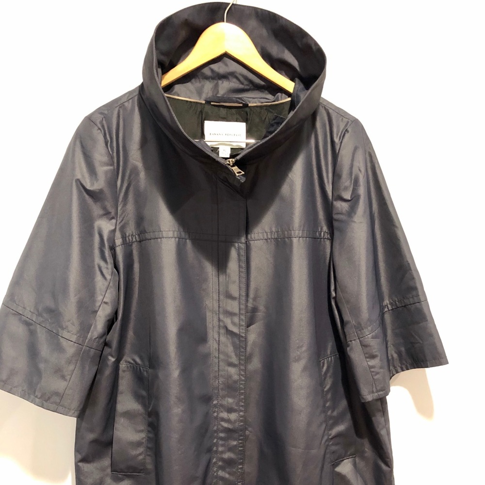 Banana Republic A-line lightweight jacket in Navy